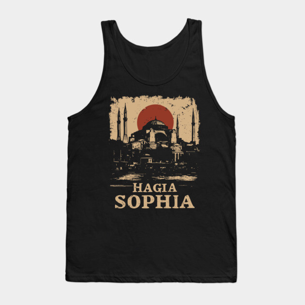 Hagia Sophia Architecture | Historic Istanbul Art Tank Top by TuncGK