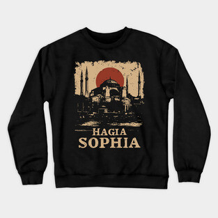 Hagia Sophia Architecture | Historic Istanbul Art Crewneck Sweatshirt