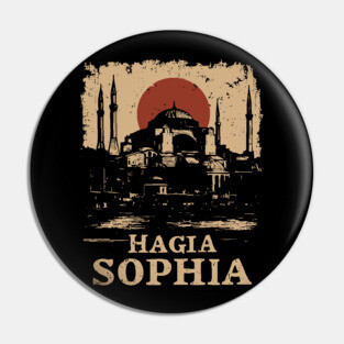 Hagia Sophia Architecture | Historic Istanbul Art Pin