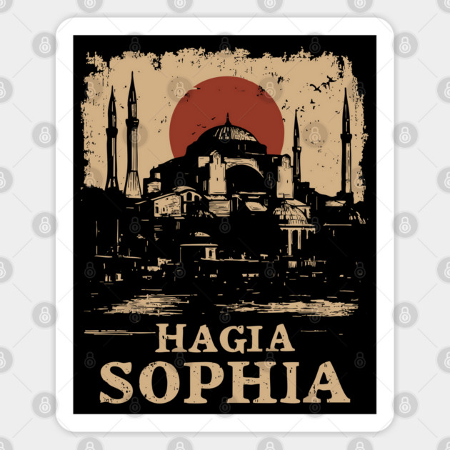 Hagia Sophia Architecture | Historic Istanbul Art Sticker by TuncGK