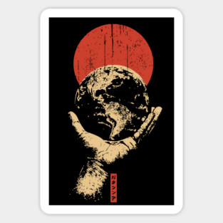 Gentle Earth Guardian | Environmental Protection Art Sticker