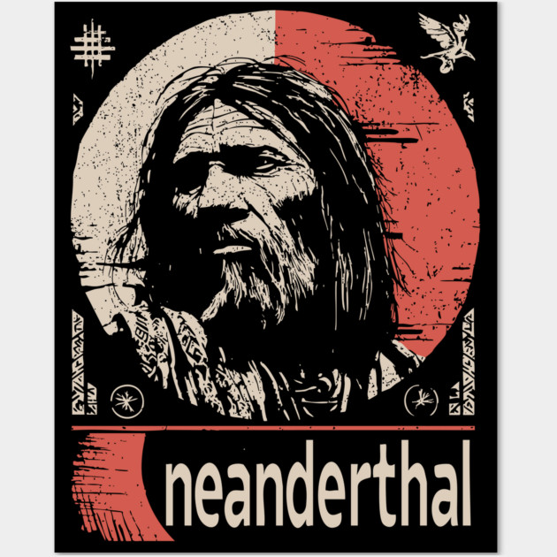 Neanderthal Ancestor | Human Evolution Art Wall Art by TuncGK
