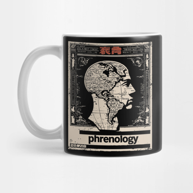 Phrenology Map | Vintage Pseudoscience Art by TuncGK