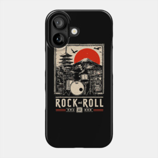 Rock and Roll Drummer | Vintage Music Legacy Art Phone Case