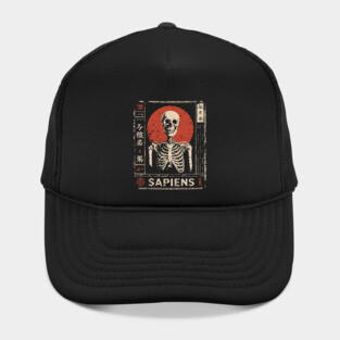 Sapiens Skeleton | Human Mortality Art Hat