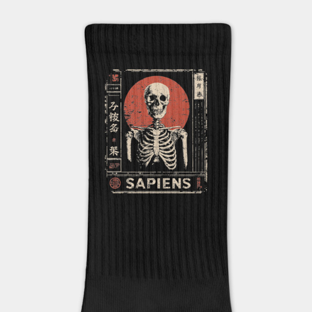 Sapiens Skeleton | Human Mortality Art by TuncGK