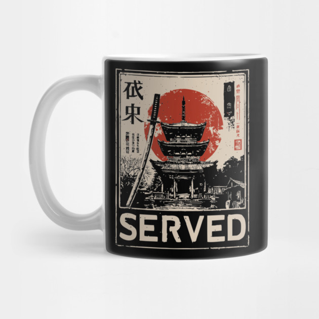 Served Asian Temple | Eastern Philosophy Art by TuncGK