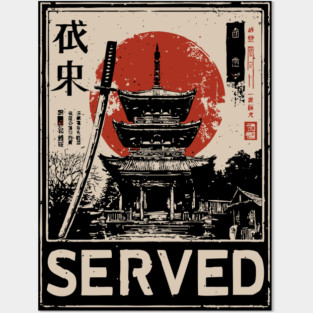 Served Asian Temple | Eastern Philosophy Art Posters and Art