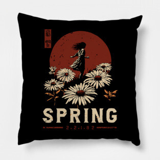 Spring Daisy Bloom | Seasonal Rebirth Art Pillow