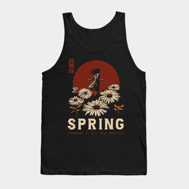Spring Daisy Bloom | Seasonal Rebirth Art Tank Top by TuncGK