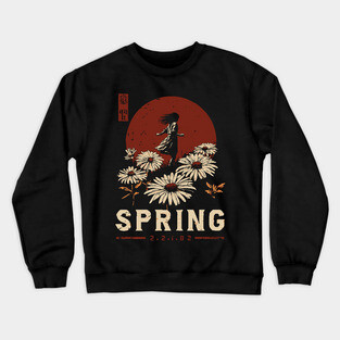 Spring Daisy Bloom | Seasonal Rebirth Art Crewneck Sweatshirt