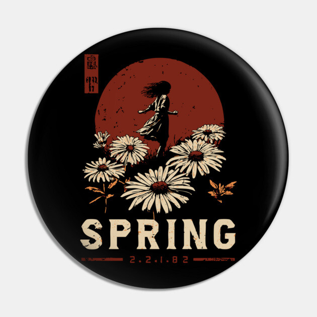 Spring Daisy Bloom | Seasonal Rebirth Art Pin by TuncGK