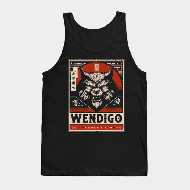 Wendigo Spirit | Native Folklore Horror Art Tank Top by TuncGK