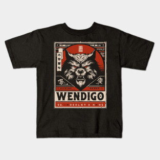 Wendigo Spirit | Native Folklore Horror Art Kids T-Shirt