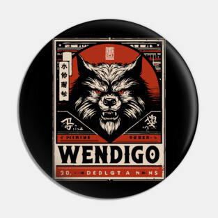Wendigo Spirit | Native Folklore Horror Art Pin
