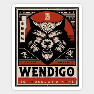 Wendigo Spirit | Native Folklore Horror Art Sticker