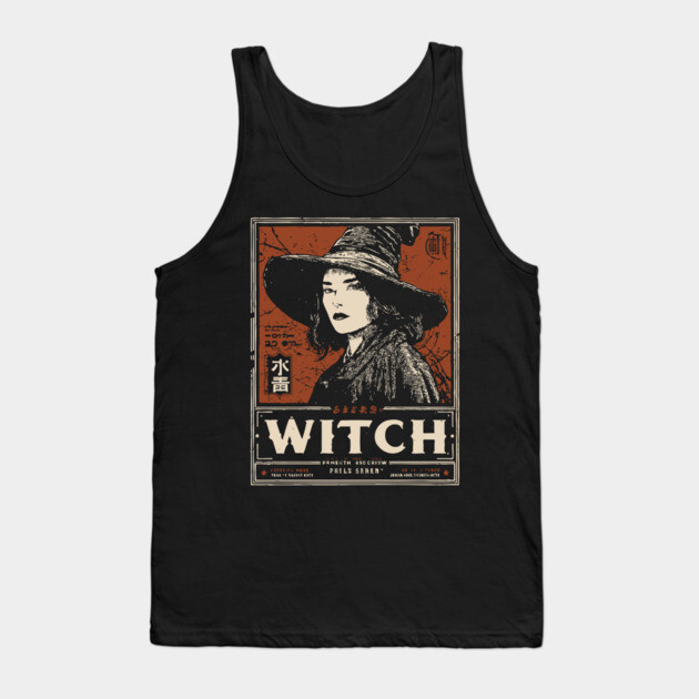 Modern Witch Portrait | Feminine Power Art Tank Top by TuncGK