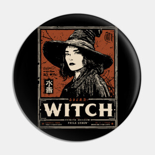 Modern Witch Portrait | Feminine Power Art Pin