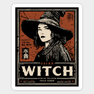 Modern Witch Portrait | Feminine Power Art Sticker