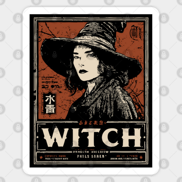 Modern Witch Portrait | Feminine Power Art Sticker by TuncGK