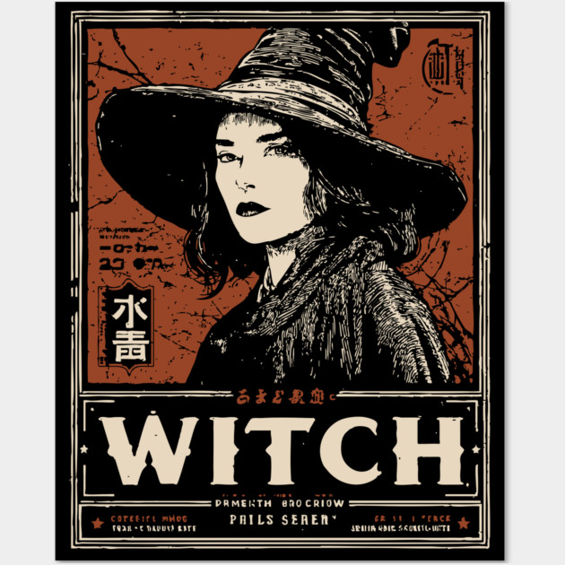 Modern Witch Portrait | Feminine Power Art Wall Art by TuncGK