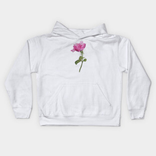 Watercolor rose Kids Hoodie