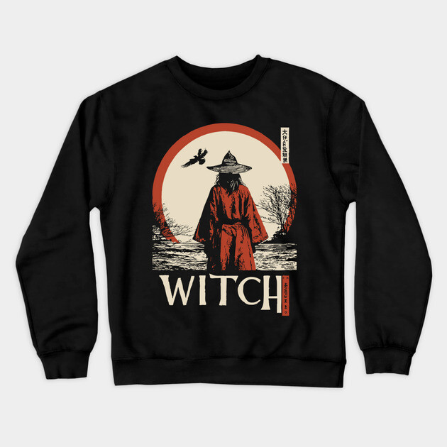 Wandering Witch | Mystical Journey Art Crewneck Sweatshirt by TuncGK