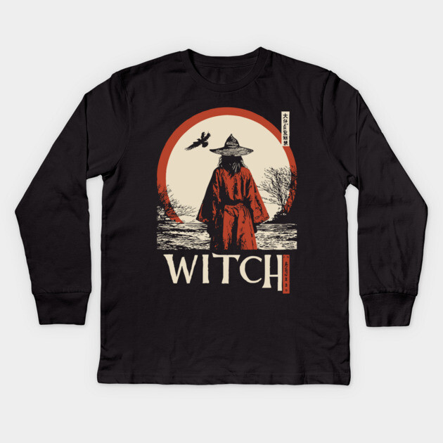 Wandering Witch | Mystical Journey Art Kids Long Sleeve T-Shirt by TuncGK