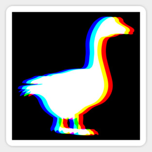 EDM Vaporwave Colorful Porch Goose Techno Rave design Sticker