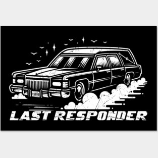 Last Responder // Hearse Retro Design Posters and Art