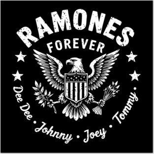 Ramones Silhouette Posters and Art