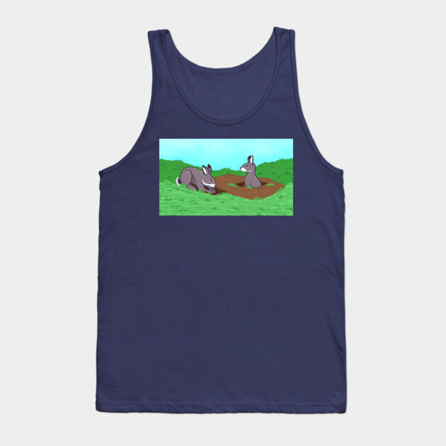 Bunny Burrows Tank Top by DeguArts