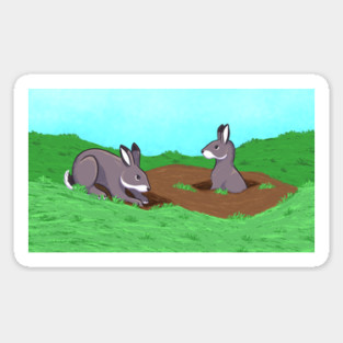 Bunny Burrows Sticker