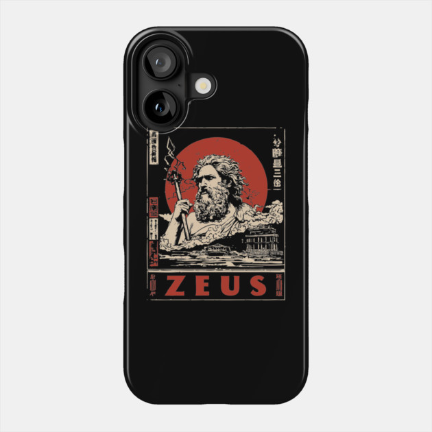 Zeus Thunder God | Greek Mythology Art Phone Case by TuncGK