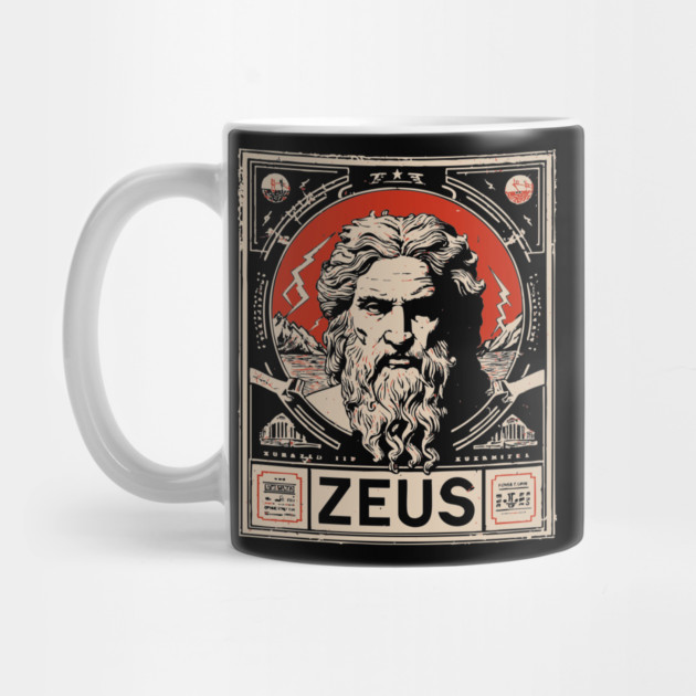 Zeus Portrait | Olympian Wisdom Art by TuncGK