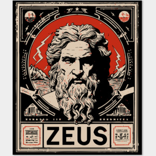Zeus Portrait | Olympian Wisdom Art Posters and Art