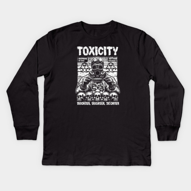 TOXICITY Kids Long Sleeve T-Shirt by artslaves