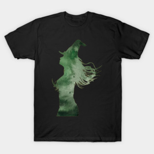 Watercolor Witchy Vibes Silhouette T-Shirt
