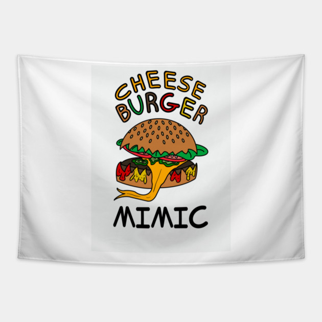 Cheeseburger Mimic Tapestry by Lou Johnson