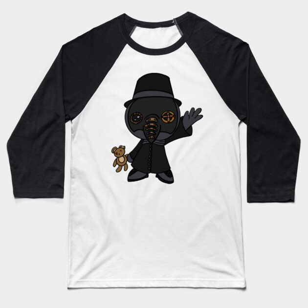 Little Plague Baseball T-Shirt by Lou Johnson
