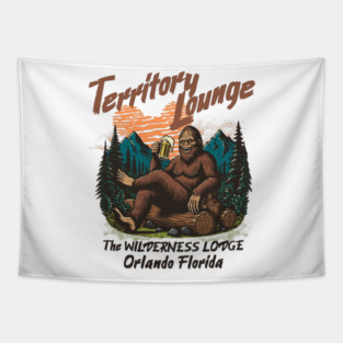 Territory Lounge The Wilderness Lodge Bigfoot Edition Orlando Florida Tapestry