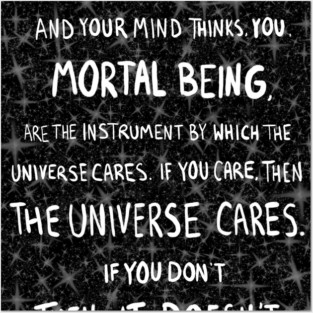 The Universe Cares Posters and Art