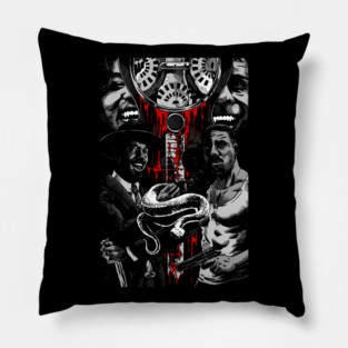 Sinners smoke stack twins smokestack vampire horror movie guitar blues Pillow