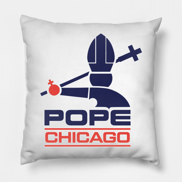 Pope Chicago Pillow by Litehouse Tees