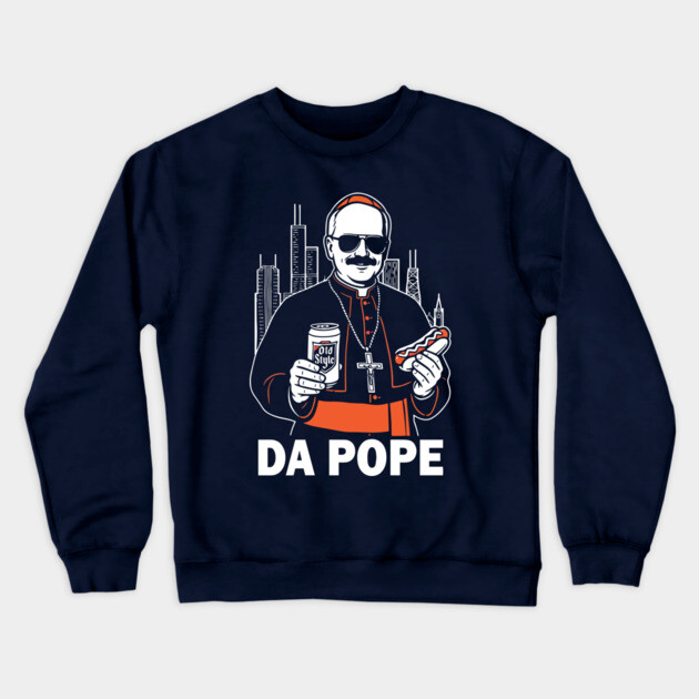 Da Pope Chicago Crewneck Sweatshirt by Litehouse Tees