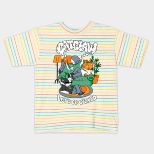 CATS STONED Kids T-Shirt
