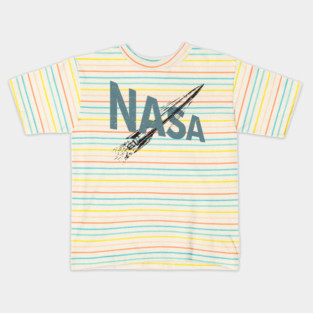 NASA Retro Rocket 2 Kids T-Shirt