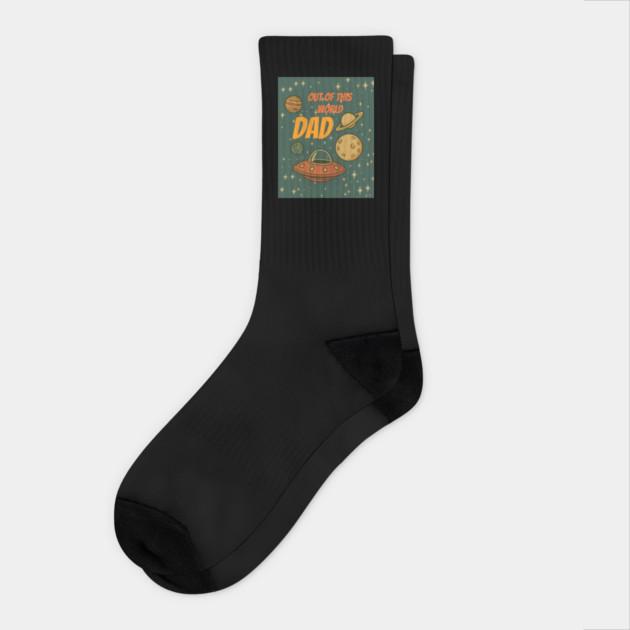 Out of This World Dad Socks by DonWillisJrArt
