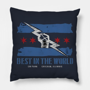 CM Punk Logo Flag Pillow