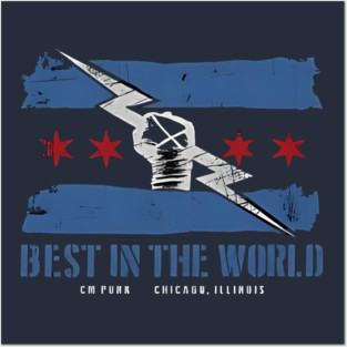 CM Punk Logo Flag Posters and Art